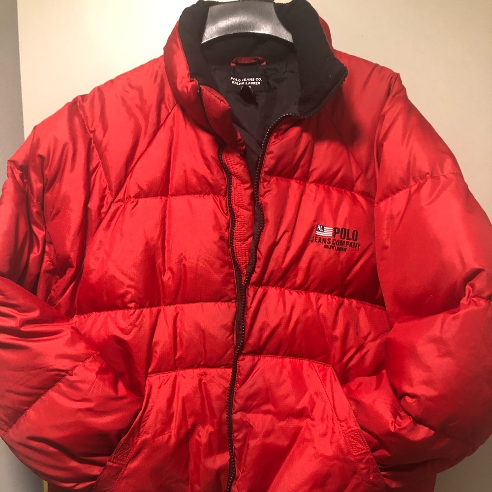 Ralph Lauren Red puffer coat